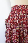 Abstract Floral Pocket Skirt S