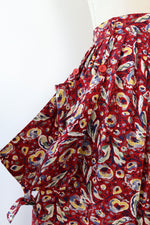 Abstract Floral Pocket Skirt S