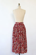 Abstract Floral Pocket Skirt S