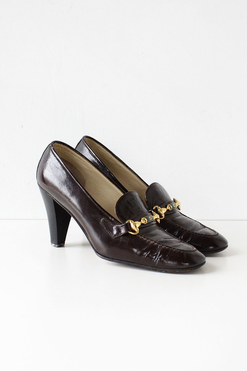 Gucci Horsebit Heeled Loafers 8