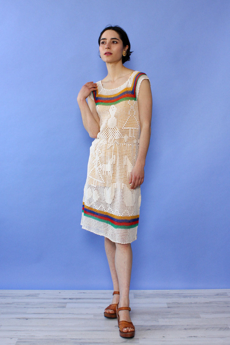 Crochet Animal Motif Dress XS-M