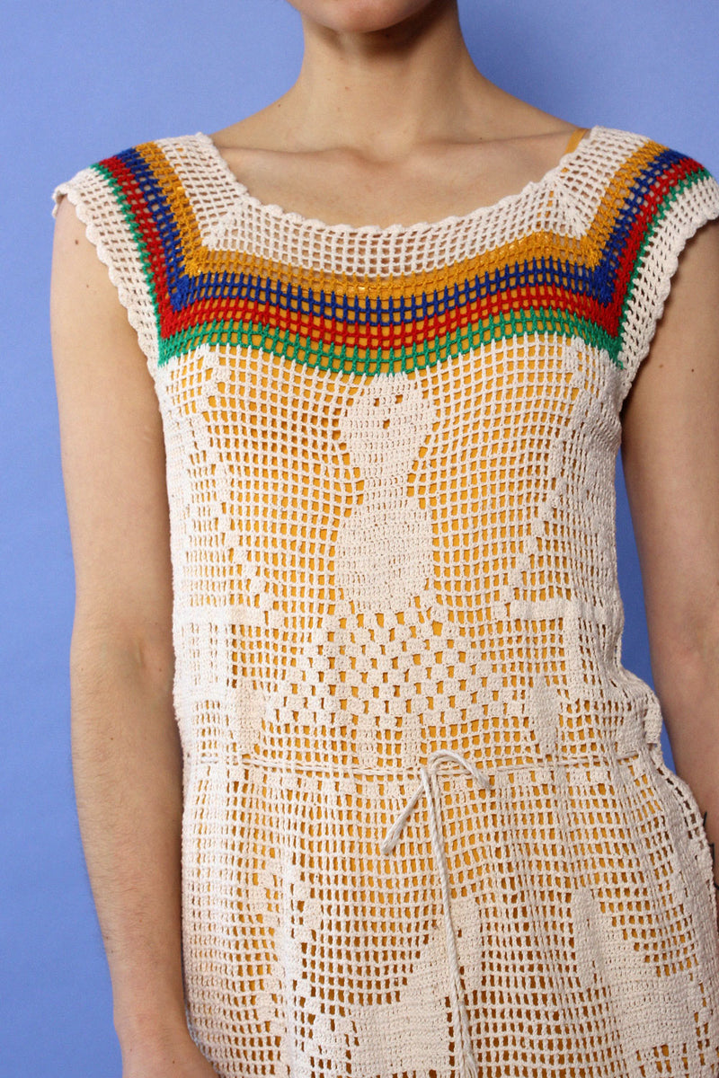 Crochet Animal Motif Dress XS-M