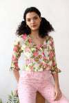 Renoir Rose Ruffle Top M