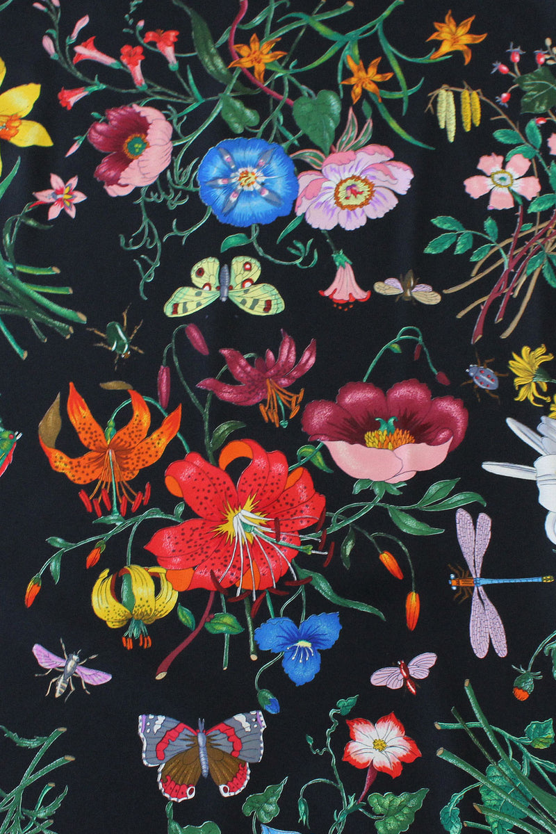 Gucci Silk Flora Scarf