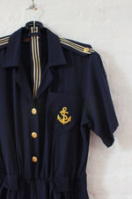 Nautical Navy Romper M/L