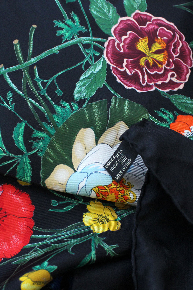 Gucci Silk Flora Scarf