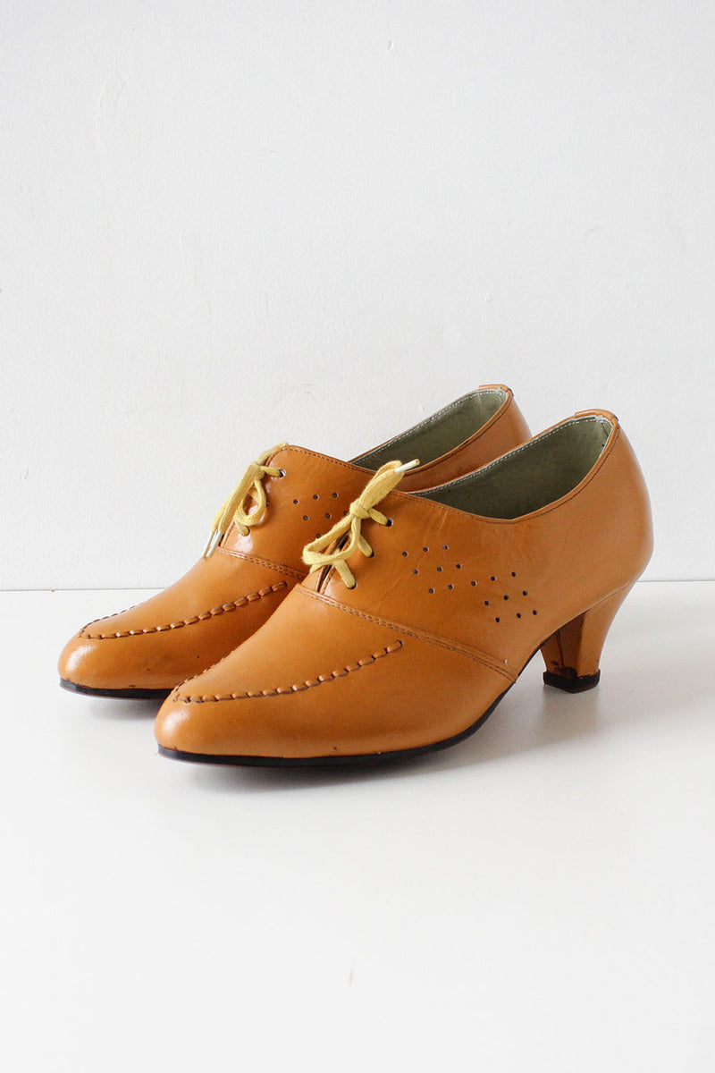 Pumpkin Heeled Oxfords 6