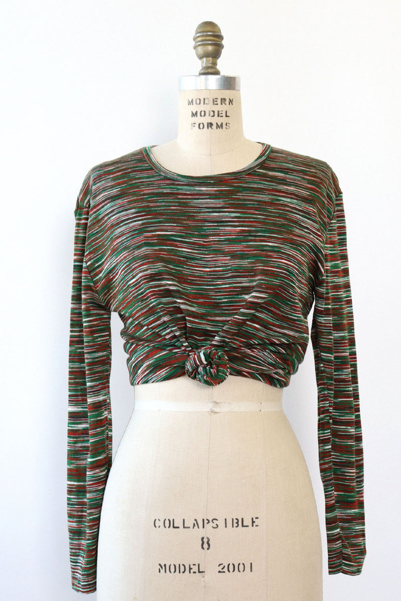 Space Dye Long Sleeve Knit L