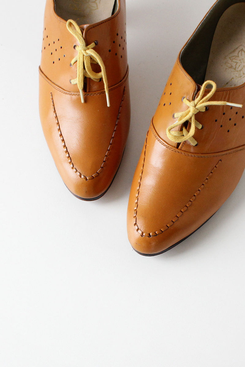 Pumpkin Heeled Oxfords 6