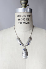 Silver Featherstone Necklace
