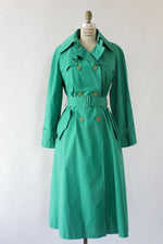 Clover Green Trench Coat M/L