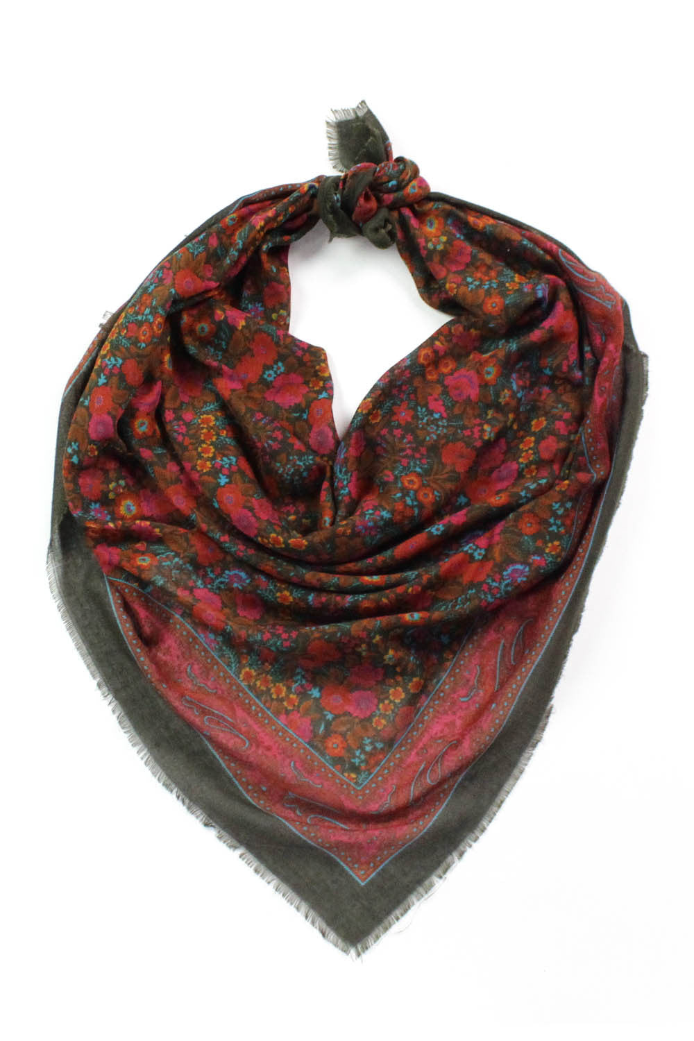 floral print scarves