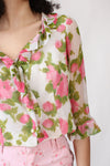 Renoir Rose Ruffle Top M