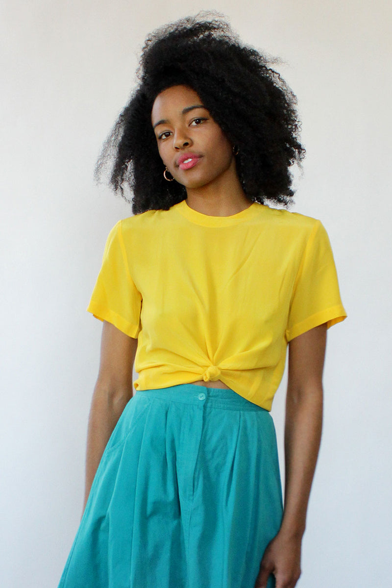Sunflower Silk Tee S