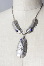 Silver Featherstone Necklace