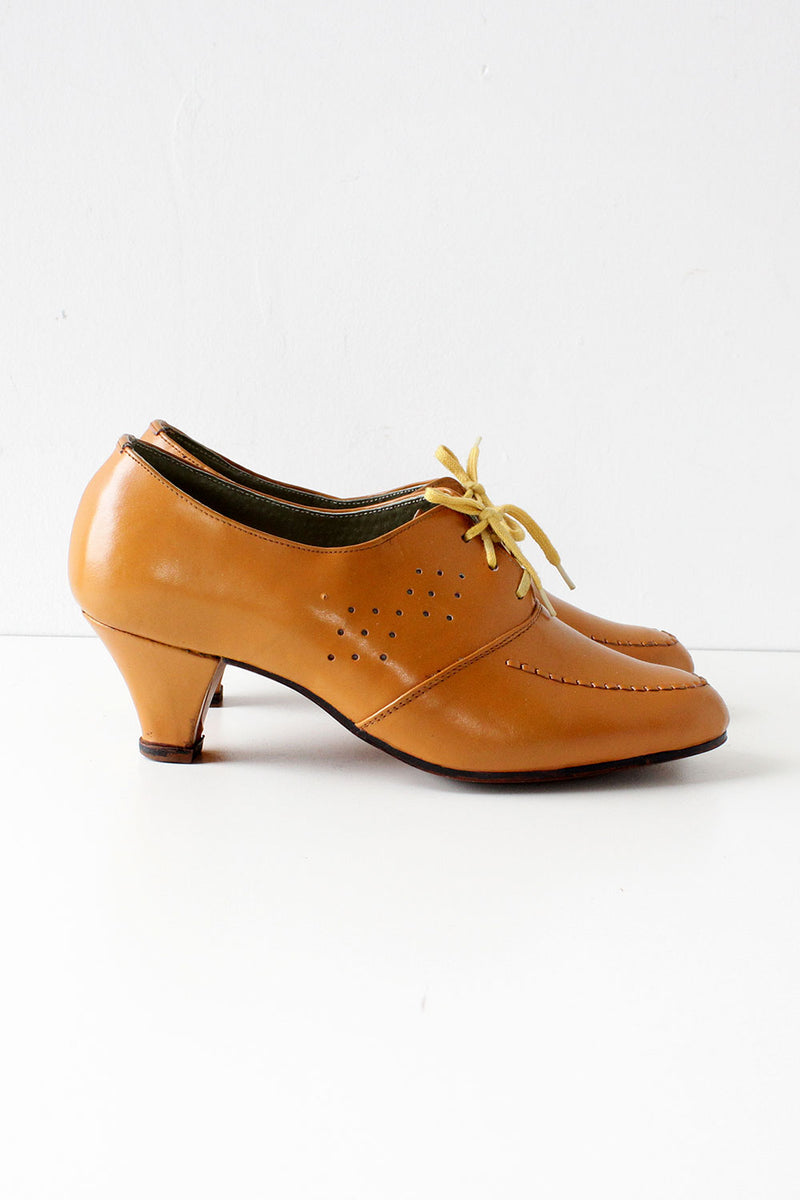 Pumpkin Heeled Oxfords 6