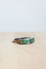 Turquoise Moss Ring