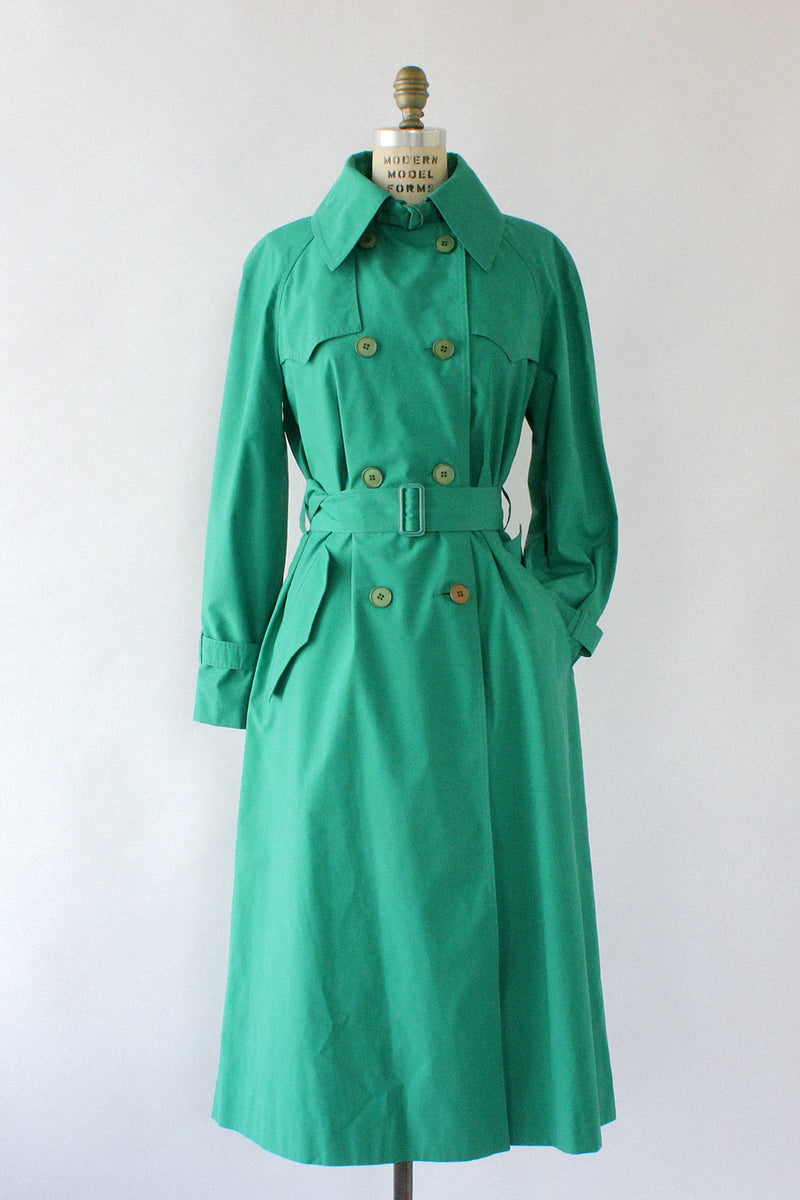 Clover Green Trench Coat M/L