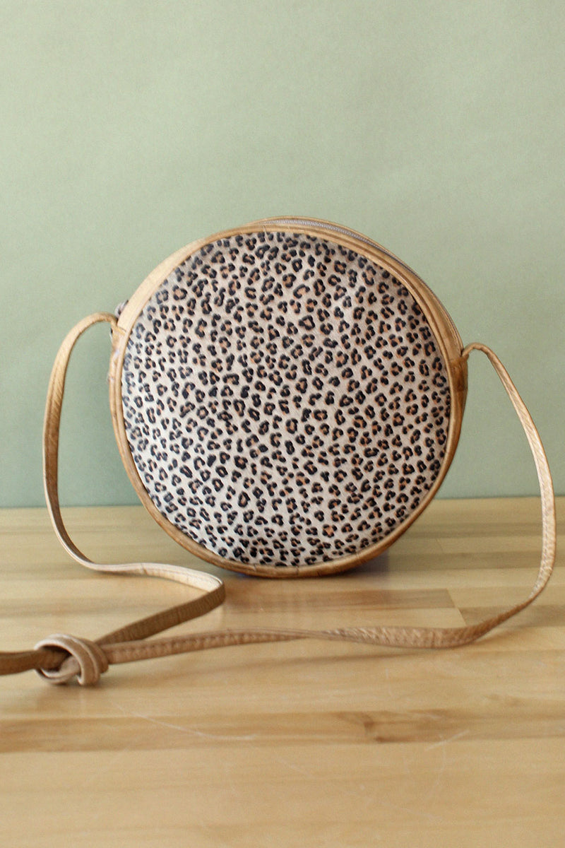 Pinky Leopard Circle Bag