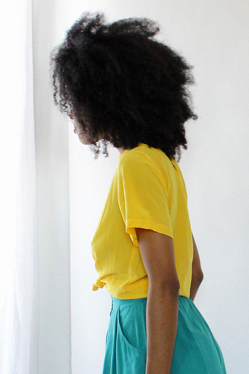 Sunflower Silk Tee S