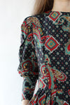 Lanz Paisley Puff Dress M