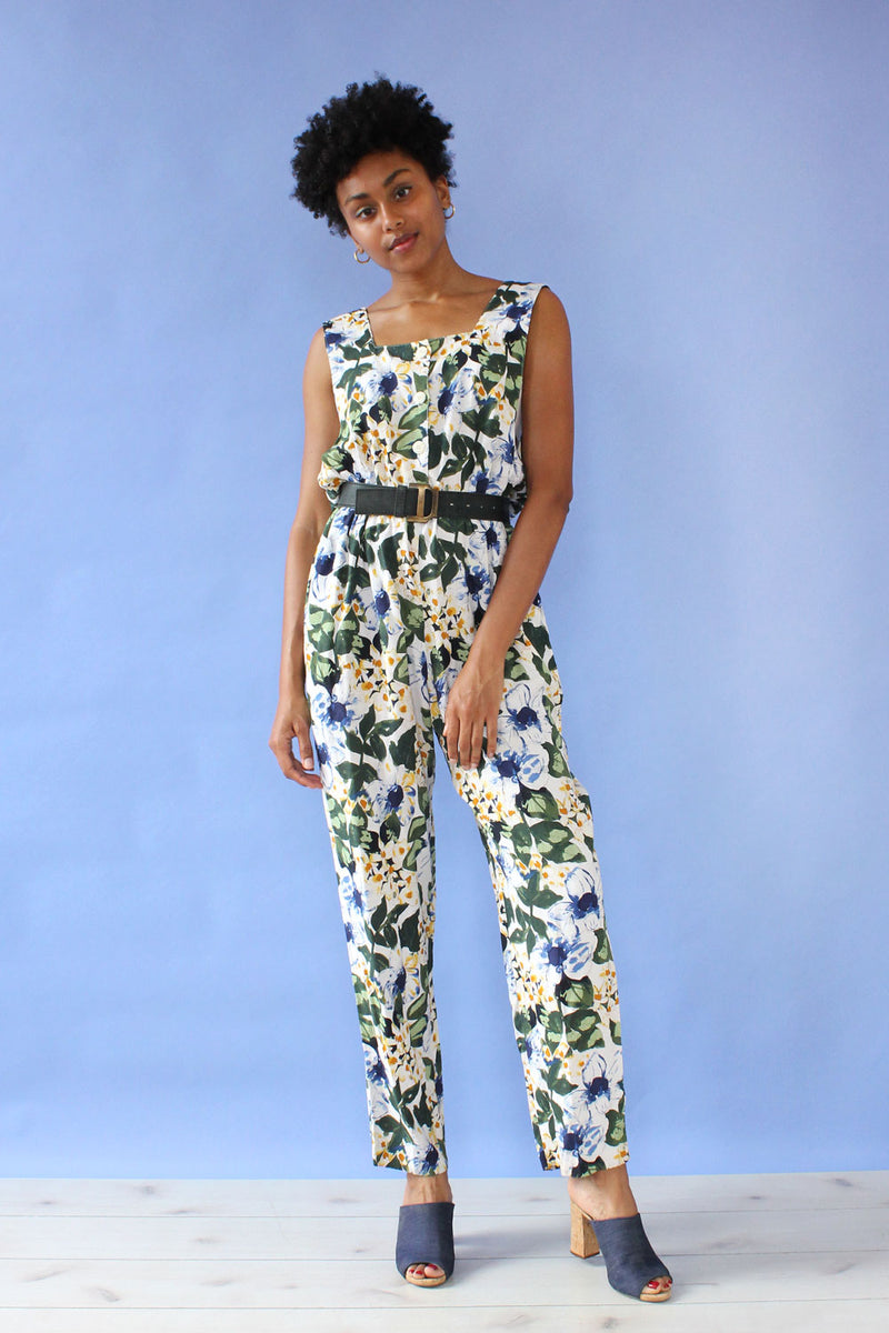 Watercolor Floral Jumpsuit M/L