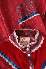 Eber Scarlet Calico Prairie Dress XS/S