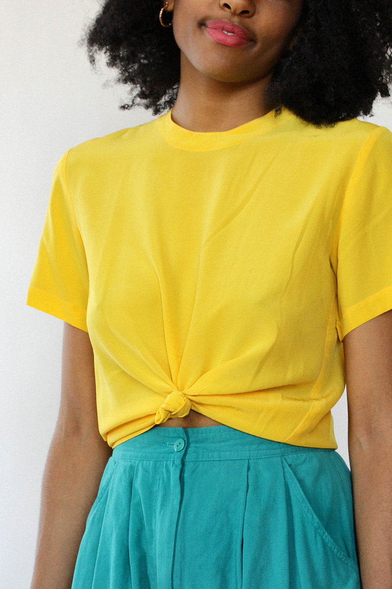 Sunflower Silk Tee S