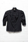 Judy Knapp 70s Tuxedo Blouse S/M