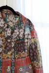 Sheer Earthy Flare Blouse XS-M