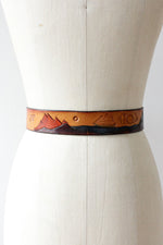 Scenic Tooled Leather Belt