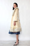 Snow White Mink & Fox Fur Coat XS-M