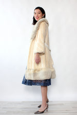 Snow White Mink & Fox Fur Coat XS-M