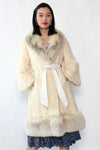 Snow White Mink & Fox Fur Coat XS-M