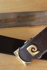 Pierre Cardin Logo Buckle Belt