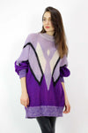 Mohair Geometric Sweater Dress M