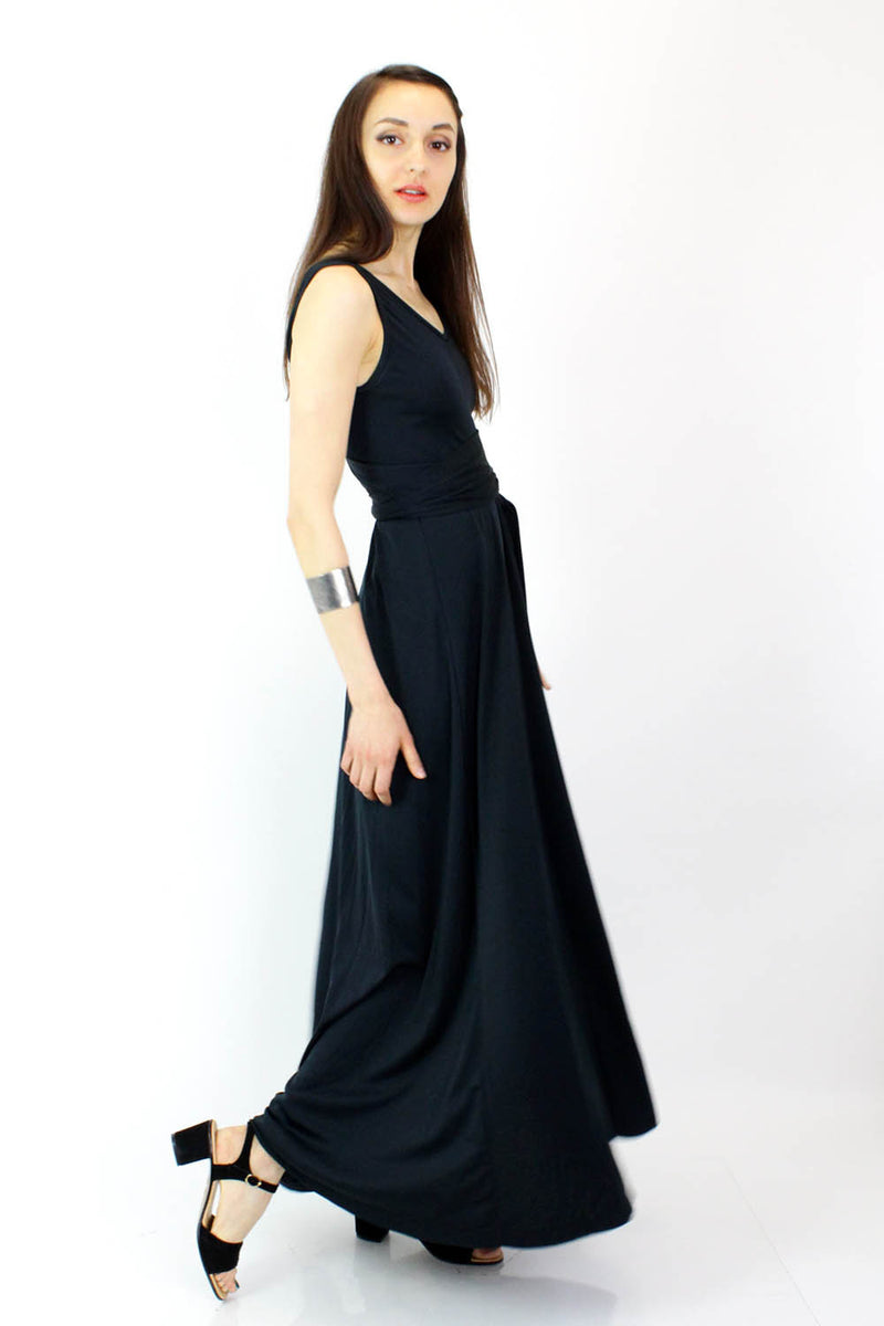 flared hem maxi skirt