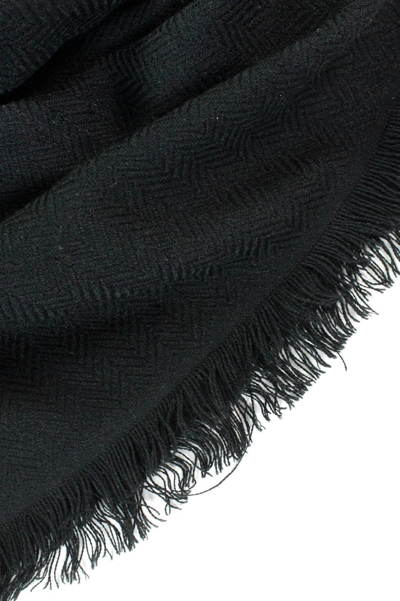 black scarf wrap