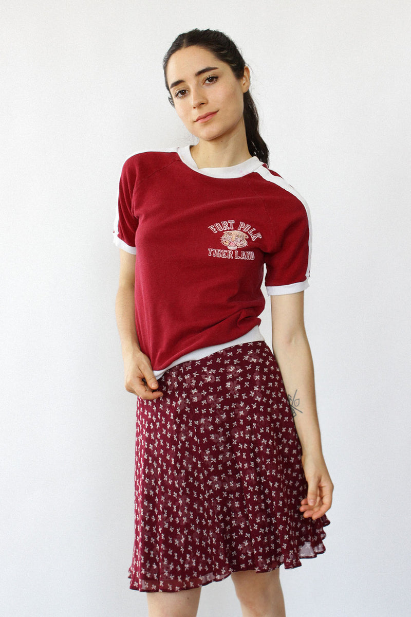 Crimson Bow Skirt XS