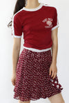 Crimson Bow Skirt XS