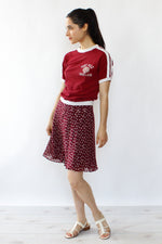 Crimson Bow Skirt XS