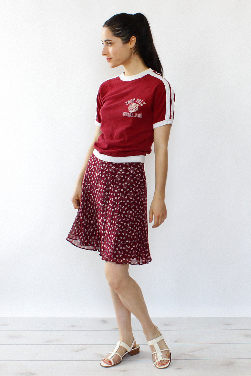 Crimson Bow Skirt XS