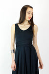 vintage black maxi dress