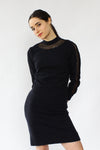 Black Lattice Jordan Dress S