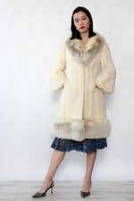 Snow White Mink & Fox Fur Coat XS-M
