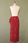 Berries & Nuts Cotton Wrap Skirt S-S/M