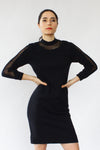 Black Lattice Jordan Dress S