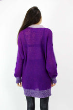 Mohair Geometric Sweater Dress M