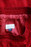 Ruby Red Suede Skirt M/L