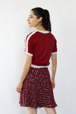 Crimson Bow Skirt XS